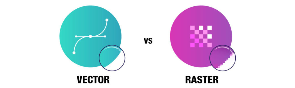 Difference between vector and raster files